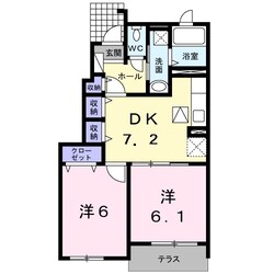 水巻駅 バス16分  鷹見神社入口下車：停歩3分 1階の物件間取画像